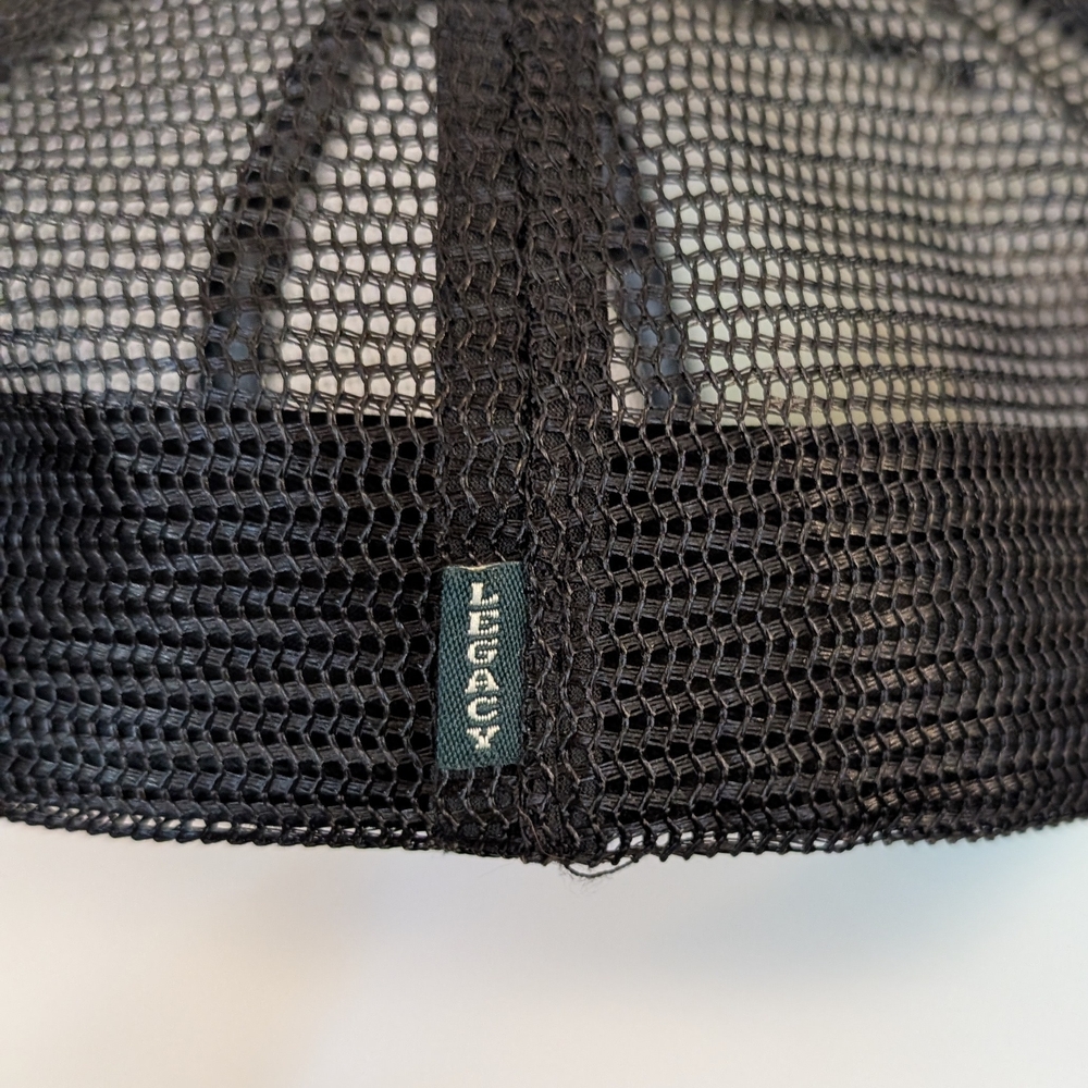 Nine Line Mint & Black Trucker Hat with Leather Logo - Picture 6 of 8